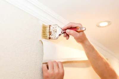 Pose de papier peint à Lutter — revêtements muraux et toiles de verre